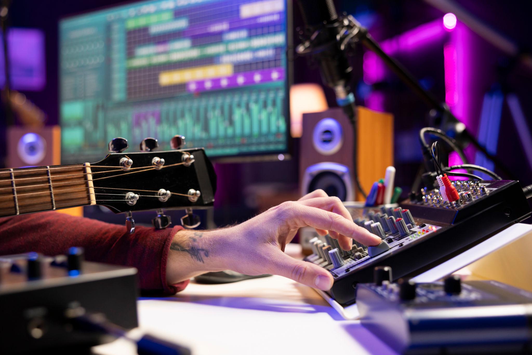 Music production session